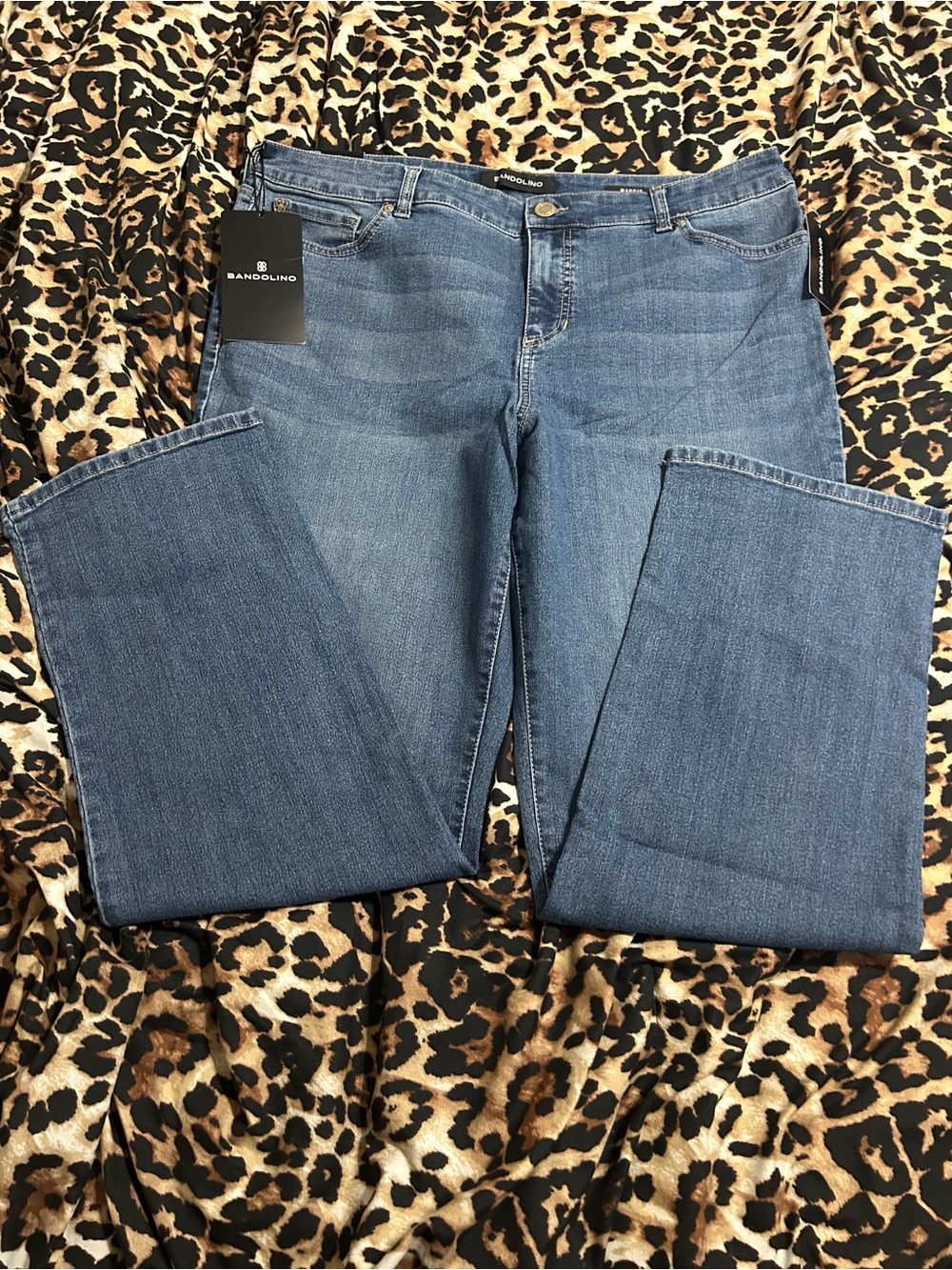 Bandolino Blue Flare Jeans - Picture 2 of 4